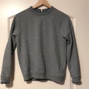 J. Crew Factory Ruffle-neck Pullover